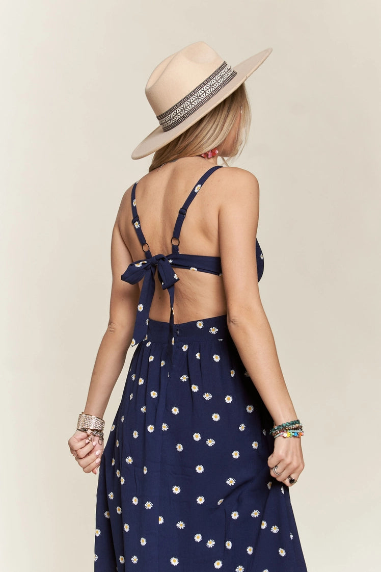 Open Tie Back Daisy Sundress