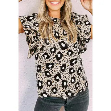 Leopard Frenzi Top