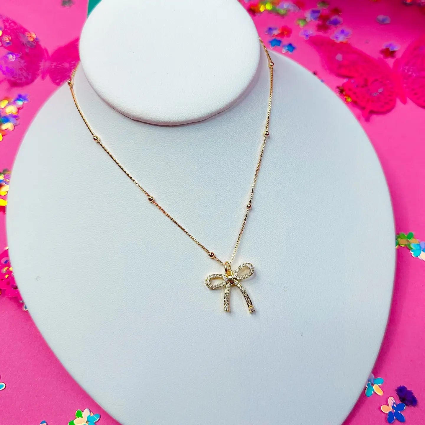 Isabella Bow Necklace