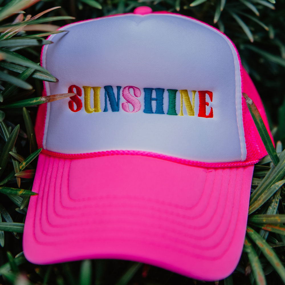 Sunshine foam trucker hat